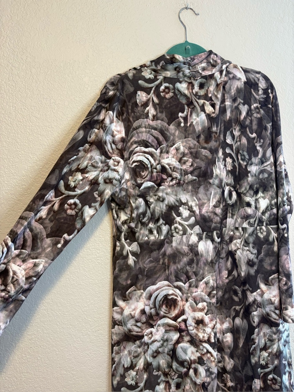 Soft Surroundings Naima Dress Floral Moody Dark Academia Maxi Dress XL - Picture 5 of 16